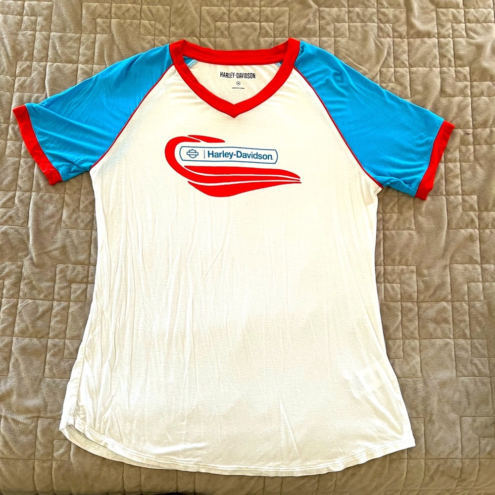 Harley Davidson vintage ringer tee